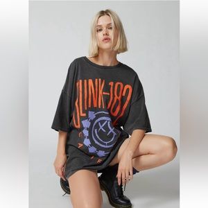 UO blink 182 t-shirt dress